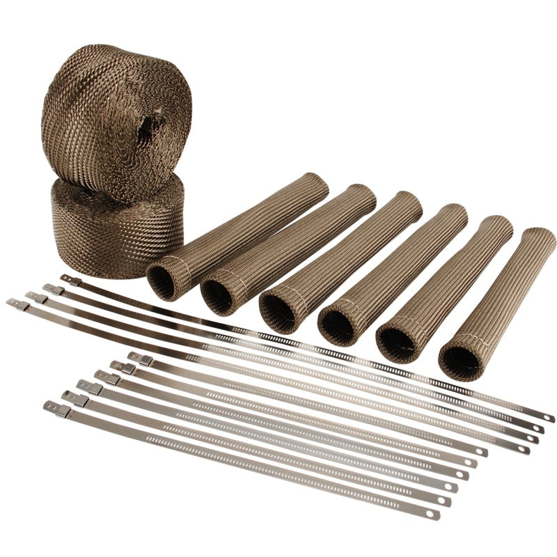 DEI 10136 Exhaust Wrap Kit - Header Wrap - fits Jeep 07-20 JK - 2011 - Titanium