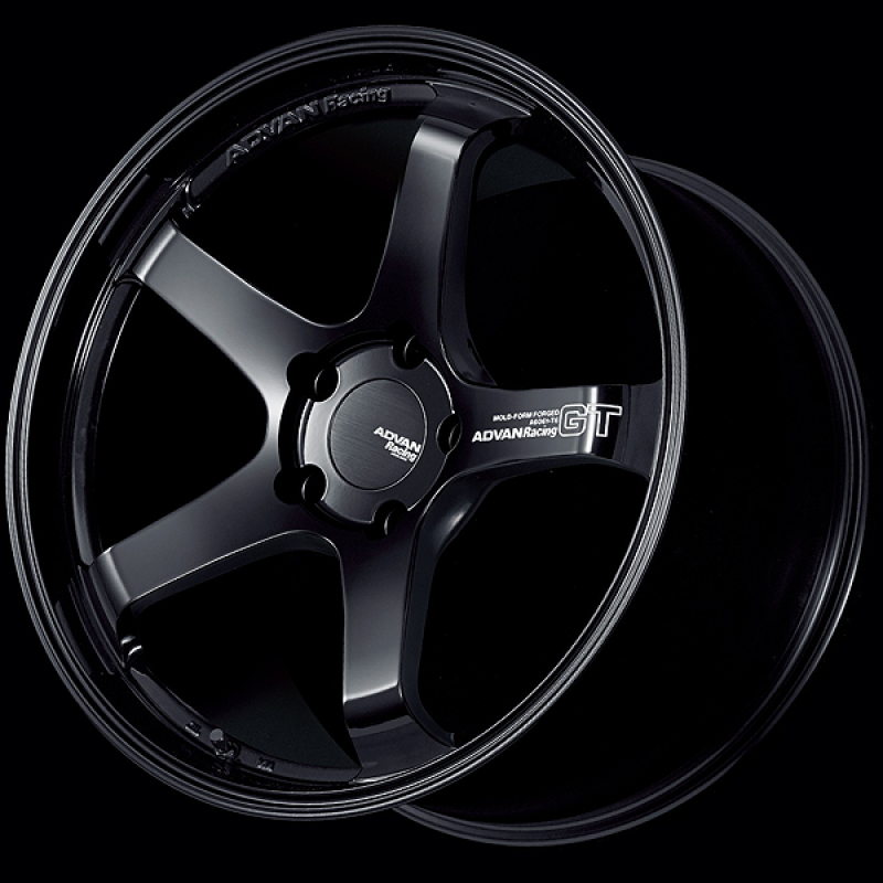 Advan YAD8J38WB TC4 18x9.5 / +38 Offset / 5x120 / 72.5mm Bore / Racing Gloss Black (No Ring)