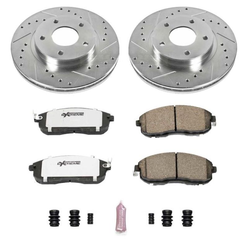 PowerStop K3137-26 99-01 fits Nissan Maxima Front Z26 Street Warrior Brake Kit