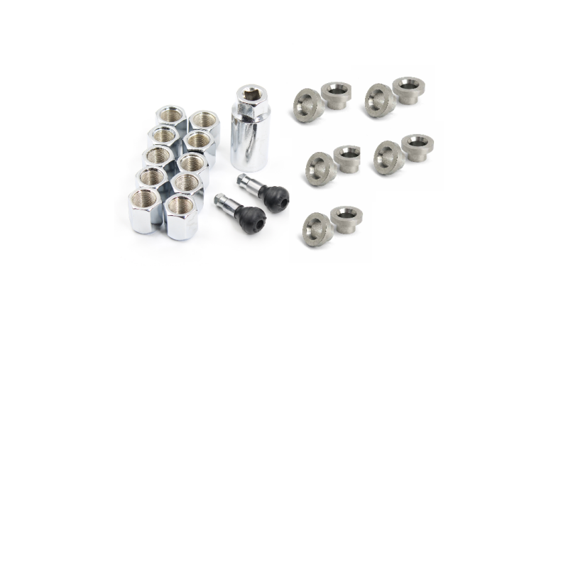 Race Star 602-5838-10 5/8in Stud Lug Hole Insert w/ 5/8in Open 60 Deg Conical Seat Lugs (Set of 10)
