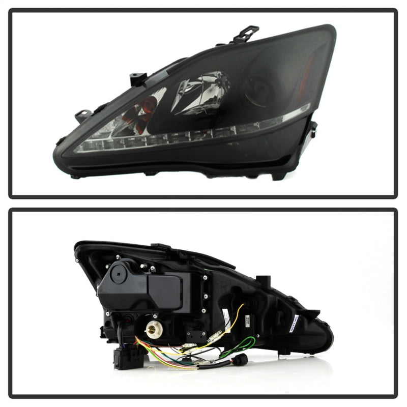 Spyder 5080073 fits Lexus 06-20 IS 250/350 2010 Projector Headlights DRL Black