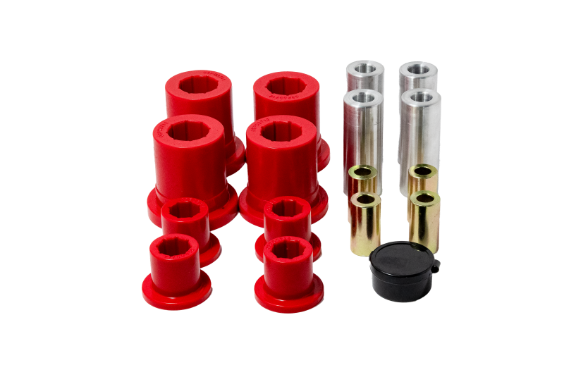 Energy Suspension 5.3149R 10-18 fits Dodge Ram 1500 2WD Front Control Arm Bushing Set - Red