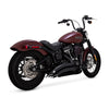 Vance and Hines Vance 46377 & Hines HD Softail 18-22 St Bob Br 2-2 Black PCX Fu