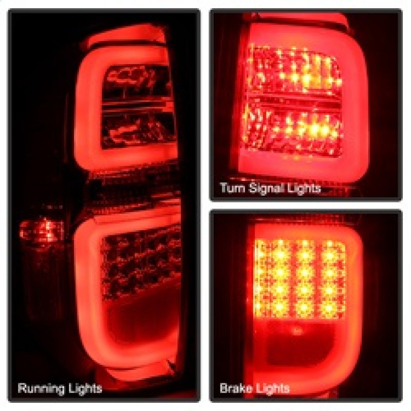 Spyder 5080189 fits Toyota 14-20 Tundra 2016 Light Bar LED Tail Lights Red Smok