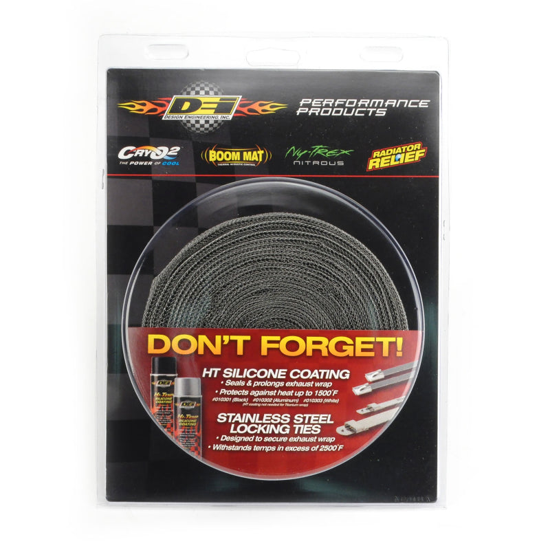 DEI 10078 Exhaust Wrap 1.5in x 20ft - EXO - Black