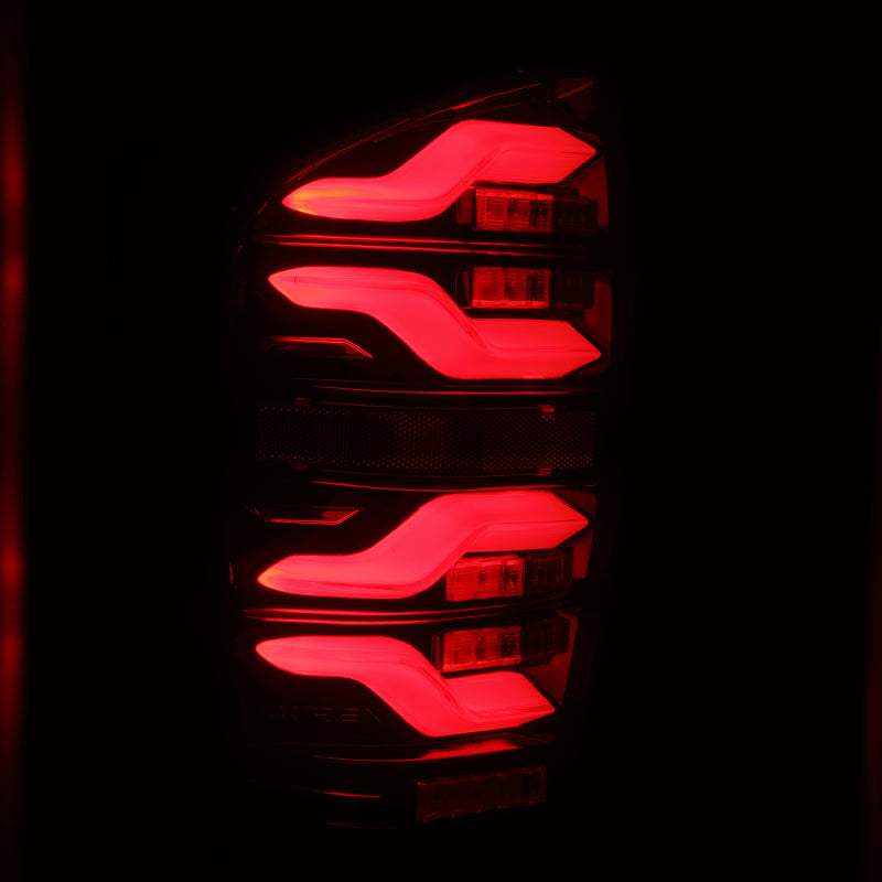 AlphaRex 680000 fits Toyota 16-21 Tacoma LUXX LED Taillights Blk/Red w/Activ Li