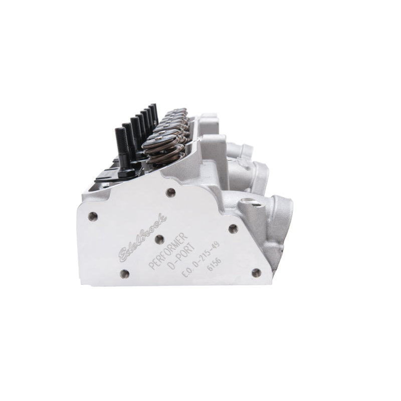 Edelbrock 61575 Cylinder Head fits Pontiac Performer D-Port 87cc Chambers for Hydraulic Roller Cam Complete