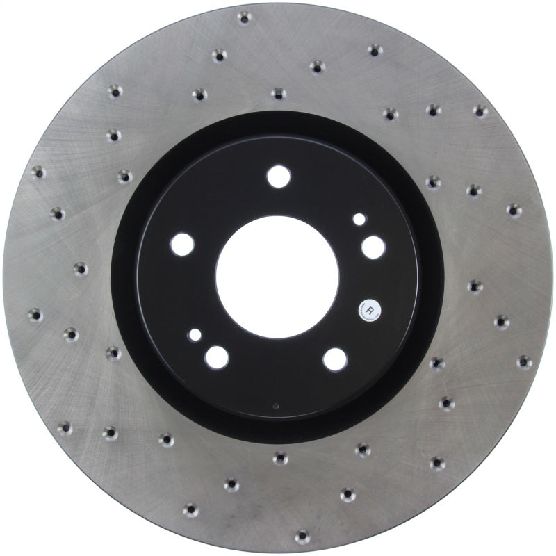 Stoptech 128.46064R 03-06 Mitsubishi Lancer Evo AWD Drilled Right Front Rotor