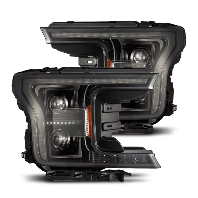 AlphaRex 880253 fits Ford 18-20 F150 PRO-Series Headlight Alpha Black w/ Seq Si