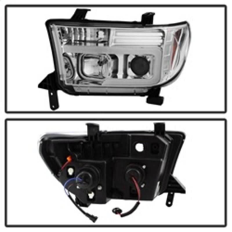 Spyder 5084651 fits Toyota 07-13 Tundra V2 Light Bar DRL Projector Headlights -