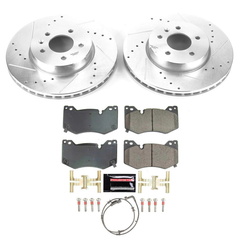 Power Stop K9074 20-22 fits Cadillac CT4 Front Z23 Evolution Brake Kit