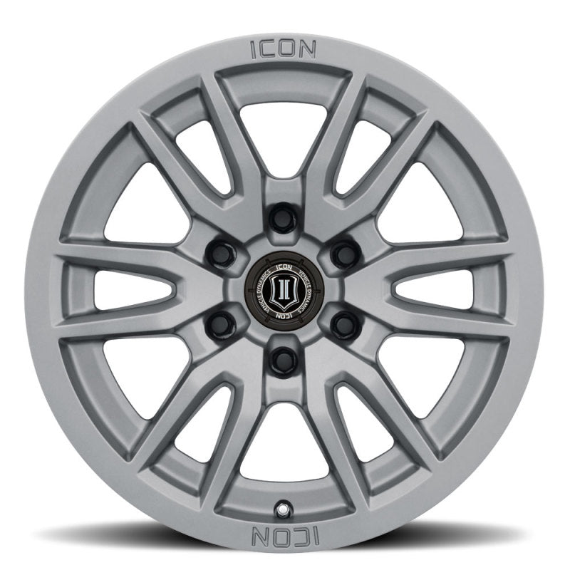 ICON 2417856350TT Vector 6 17x8.5 6x135 6mm Offset 5in BS 87.1mm Bore Titanium Wheel