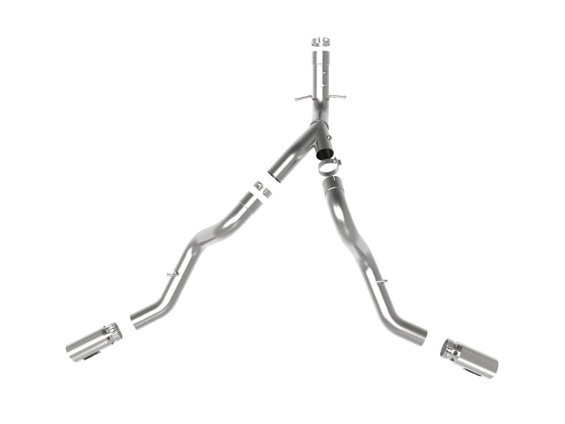 AFE 49-44126-P Bore-HD 4in 409SS DPF-Back Exhaust System w/Polished Tips 20 fit