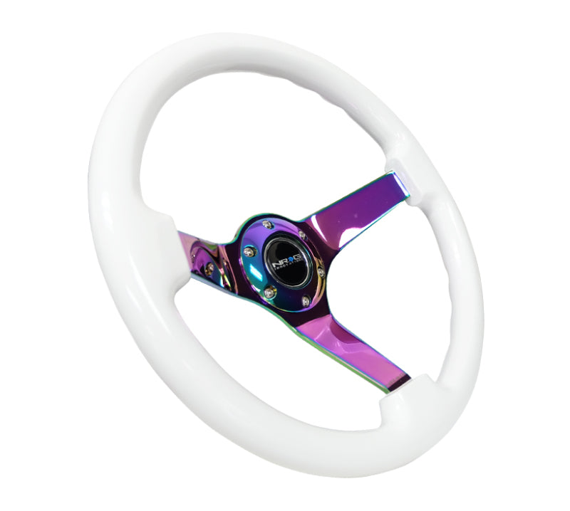NRG RST-036BK-BKW RST-036BK-BKW Reinforced Steering Wheel Dark Wood Grain - 3in