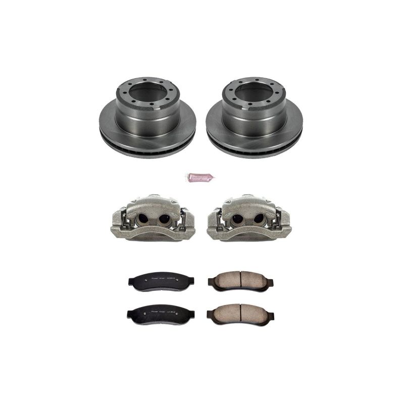 Power Stop KCOE4593 05 fits Ford F-350 Super Duty Rear Autospecialty Kit w/Cals