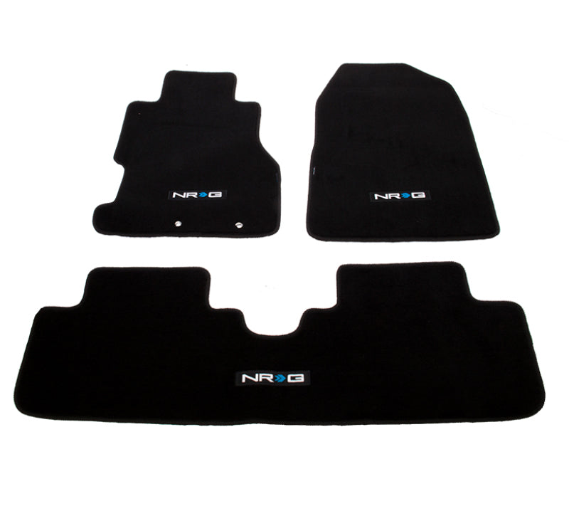 NRG FMR-150 Floor Mats - fits Honda 02-03 Civic Si 3DR Coupe (NRG Logo) - 3pc.