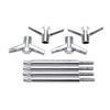 Edelbrock 4400 2Pc Wing Bolts- 2 7/8-Inch