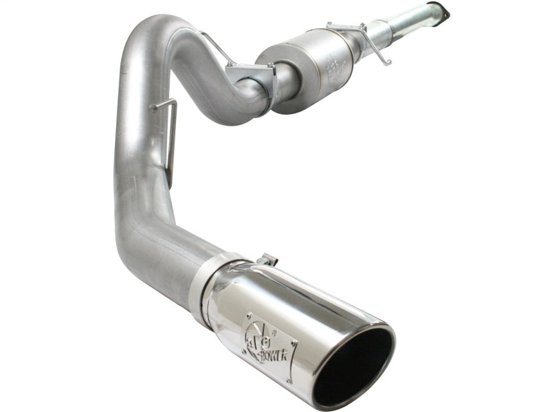 AFE 49-03041-P Exhaust 4in Aluminized Cat-Back w/ 304 SS Polished Tip 11-13 fit