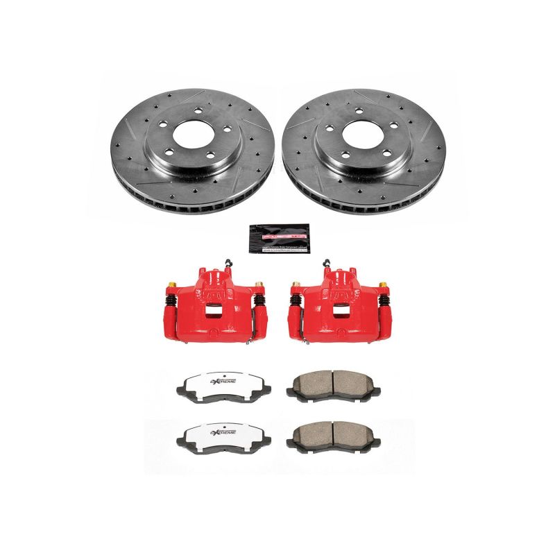 PowerStop fits Dodge Caliber Front Z26 Street Warrior Brake Kit w/Calipers