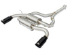 AFE 49-36325-B rce XP SS-304 Black Tip 2.5in Dia Axle Back Exhaust 12-15 fits B