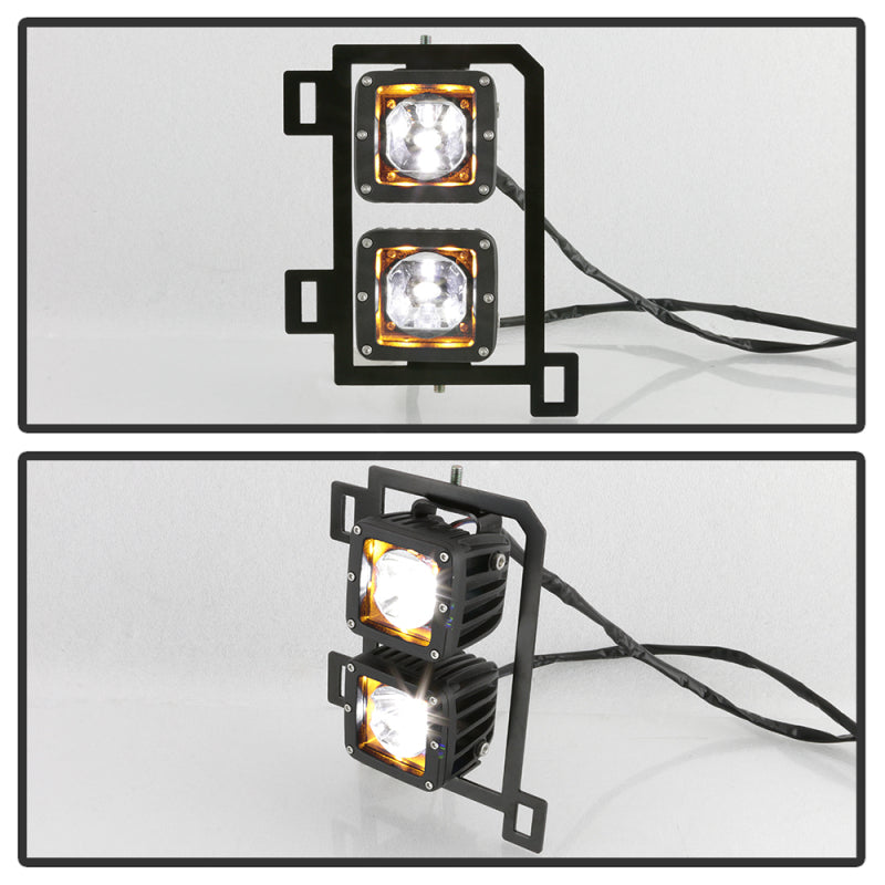 Spyder 9045424 fits Dodge 13-20 Ram 2018 1500 Only Full LED Fog Lights W/Bracke