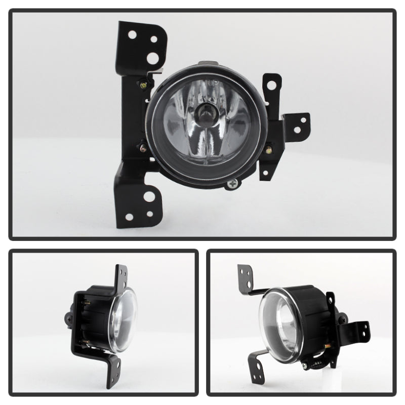 Spyder 5077769 fits Mitsubishi Mirage 2014+ OEM Fog Lights w/Switch Clear FL-MM