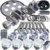 Eagle B13404L04068 fits Chevy 350 1Pc 3.750in Crank 5.700in I-Beam Rods 4.040in Pistons 168 Tooth FP Balanced Assembly