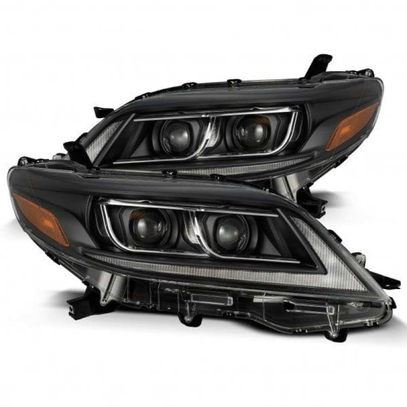 AlphaRex 880766 fits Toyota 11-21 Sienna LUXX LED Proj Headlights Plank Style B