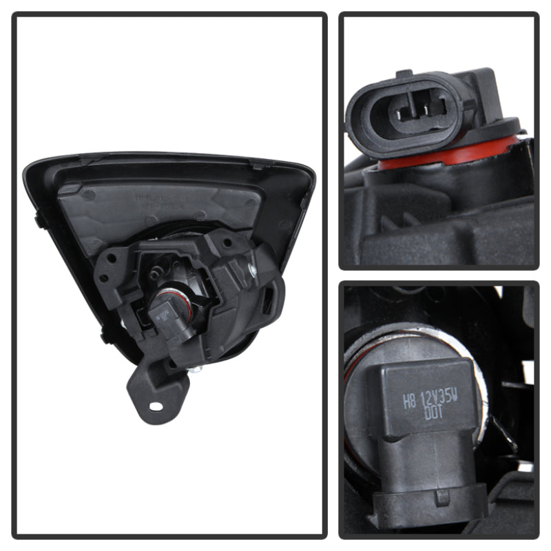 Spyder 5080264 fits Mazda 12-20 CX-5 2015 OEM Fog Light W/Universal Switch- Cle