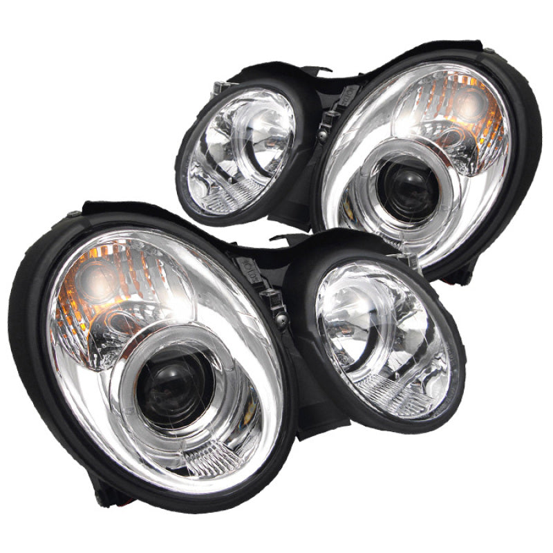 SPYDER 5011183 fits Mercedes CLK Projector Headlights Halogen Model LED Halo