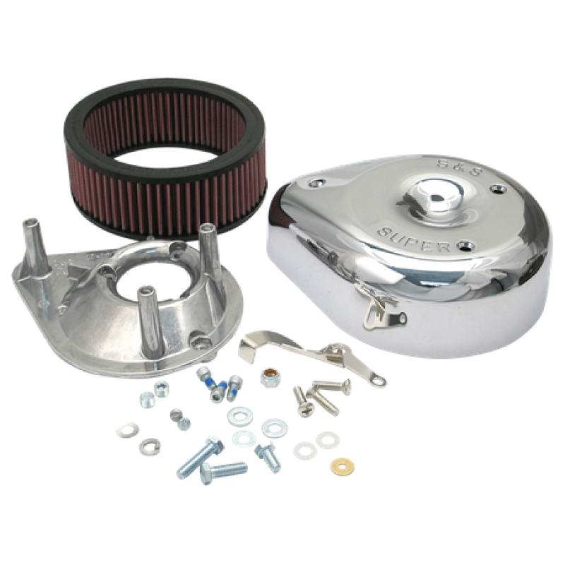 S&S 17-0400 Cycle 55-84 BT/57-85 Sportster Models Teardrop Air Cleaner Kit for S