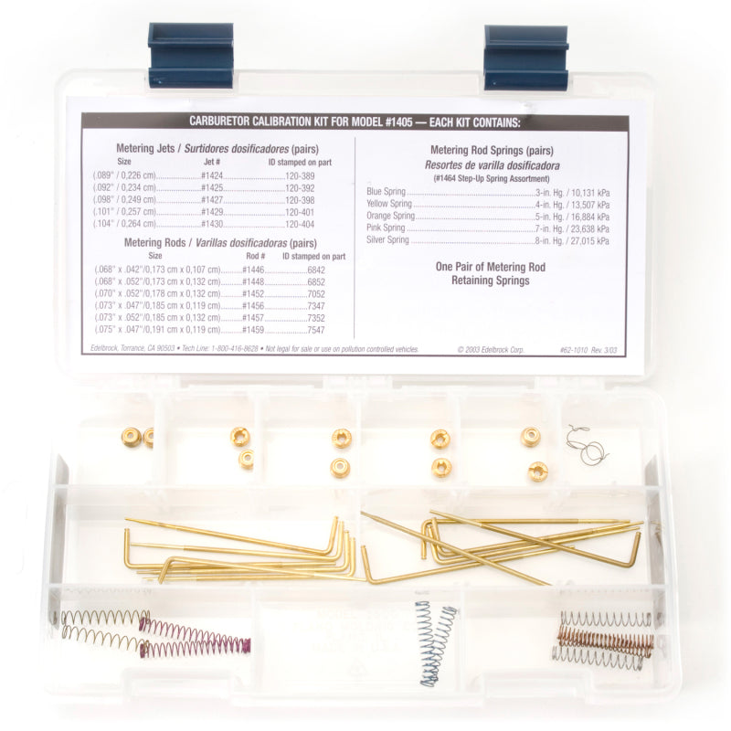 Edelbrock 1479 Jet / Rod Kit for 1405