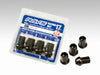 Rays W17RN12125BL354LP 17 Hex Racing Lock Nut Set L35 Medium Type 12x1.25 - Blk Chromate (4 Pieces)