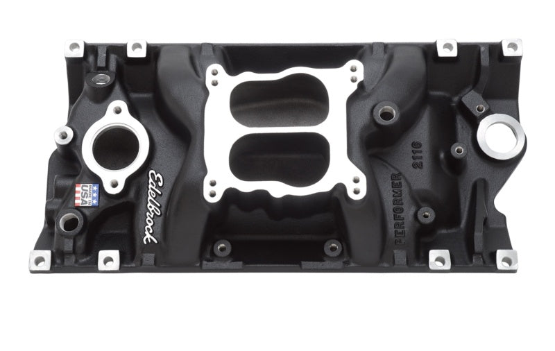 Edelbrock 21163 Intake fits SBC Performer Vortec Black