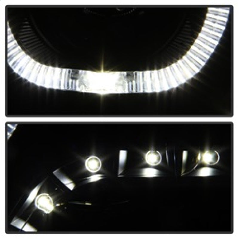 xTune 9036736 fits Dodge Ram 2009-2014 Halo LED Projector Headlights - Black Sm