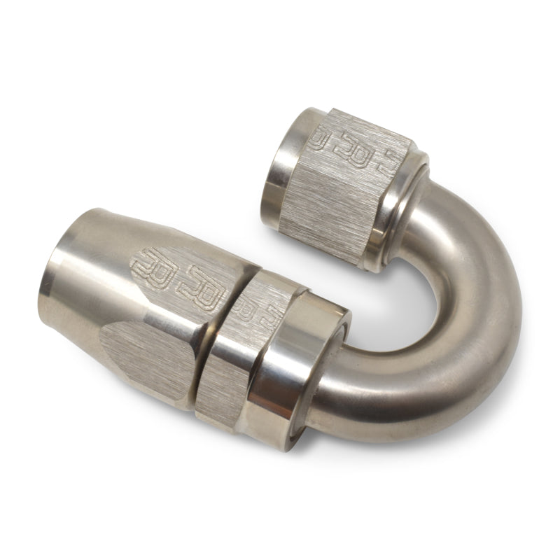Russell 613511 Performance -8 AN Endura 180 Degree Full Flow Swivel Hose End (With 3/4in Radius)