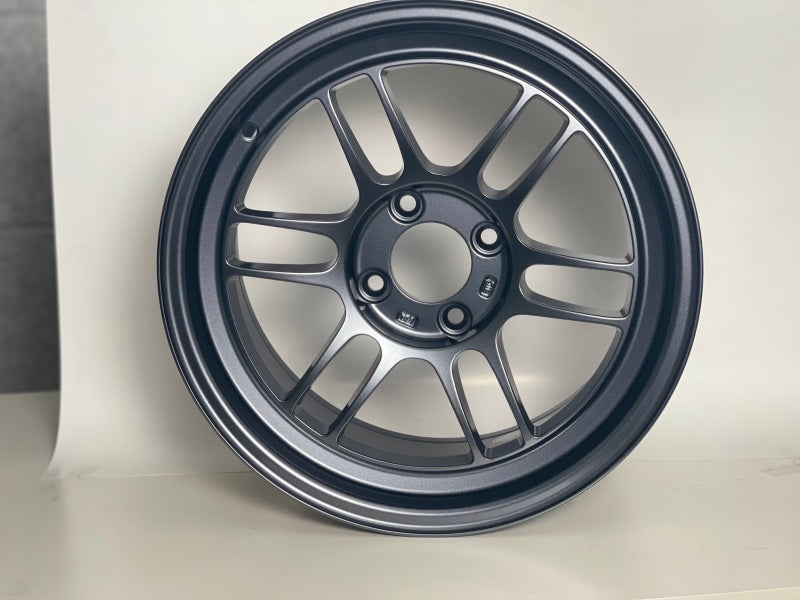 Enkei 3795804928GM RPF1 15x8 4x100 28mm Offset 5 Hub Bore Gunmetal Wheel - 11.64Lbs (MOQ 40)