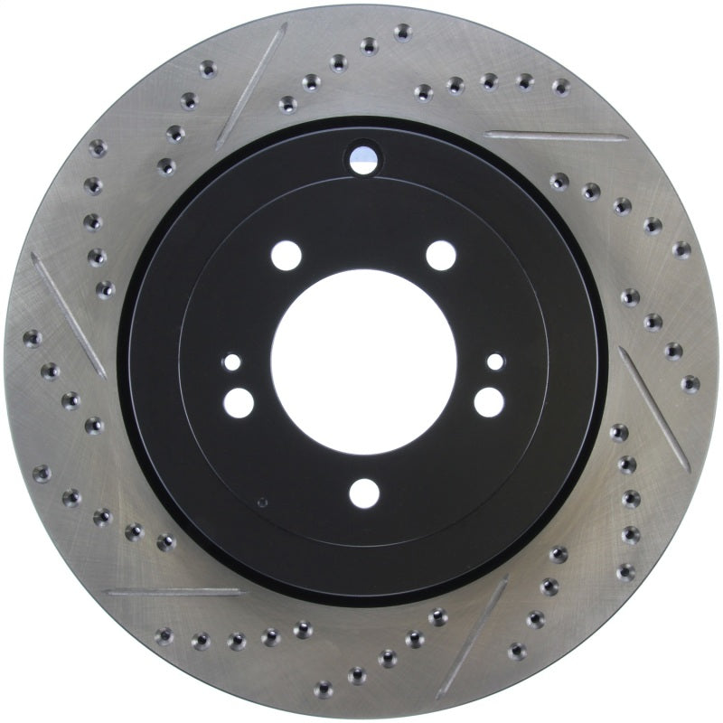 Stoptech 127.46075R Slotted & Drilled Sport Brake Rotor