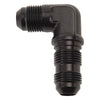 Russell 661263 Performance -8 AN 90 Degree Flare Bulkhead (Black)