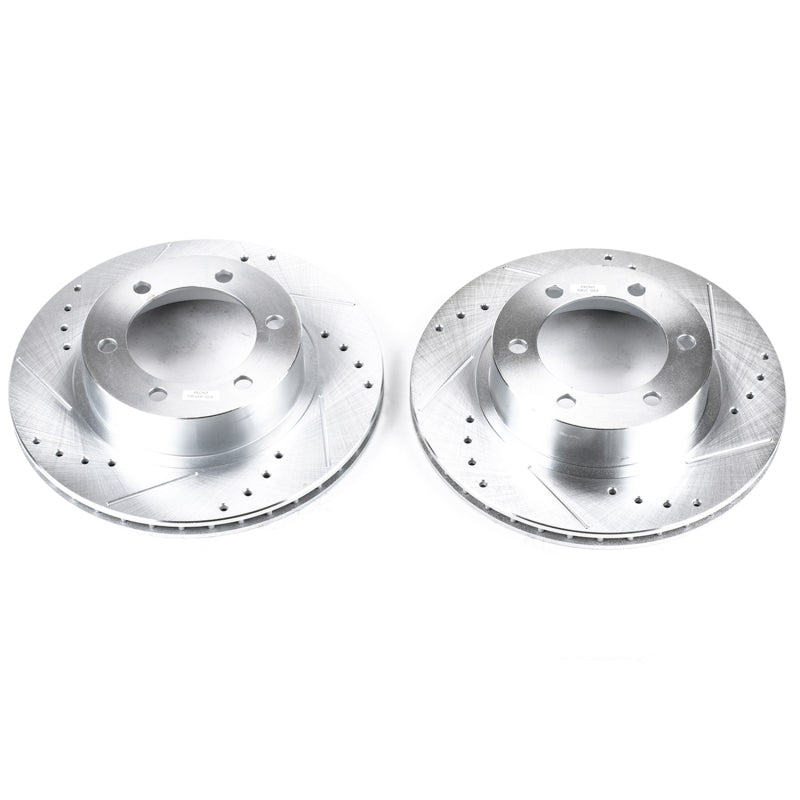 PowerStop fits Toyota 96-02 4Runner Front Evolution Drilled & Slotted Rotors -