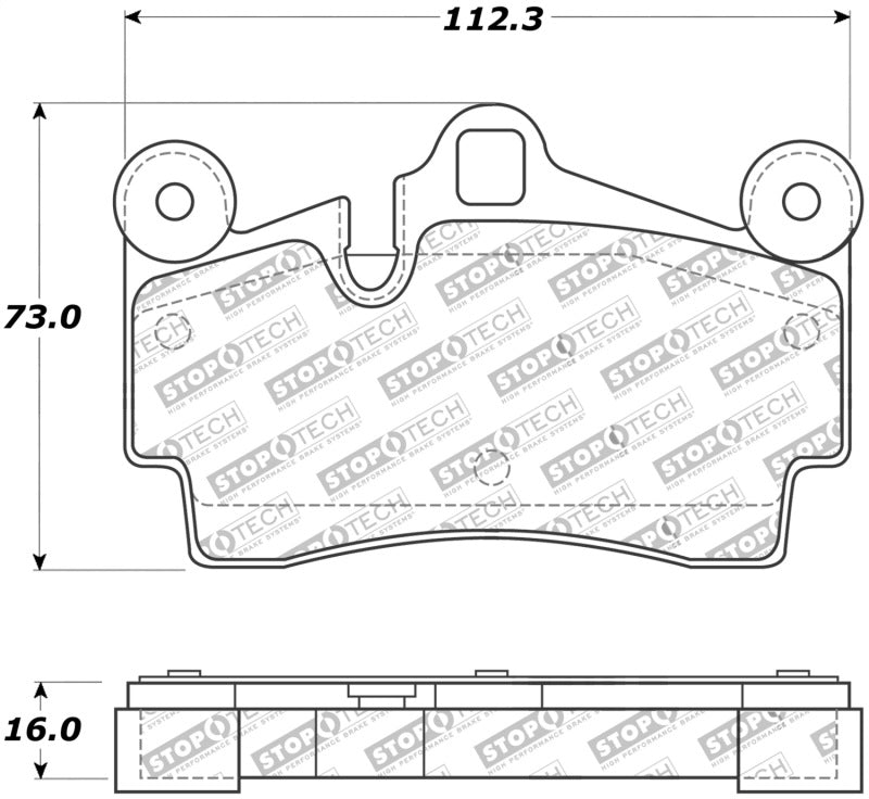 Stoptech 308.0978 Street Touring Brake Pads
