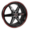 Race Star 93-090851B 93 Truck Star 20x9.00 6x5.50bc 5.92bs Direct Drill Dark Star Gloss Black Wheel