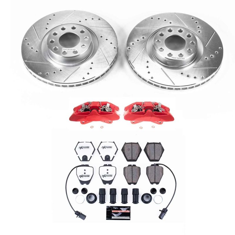 Power Stop KC948-26 02-03 fits Audi S6 Front Z26 Street Kit w/Cals