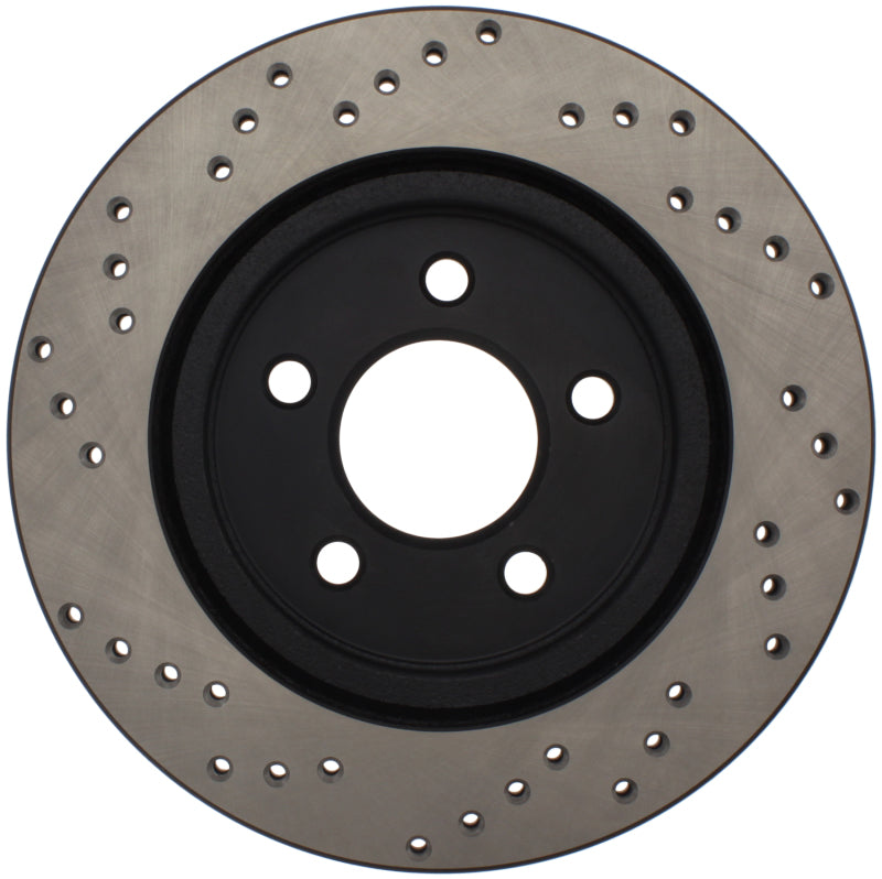 Stoptech 128.61087R 05-10 fits Ford Mustang V6/4.0L / GT V8/4.6L Cross Drilled Right Rear Rotor