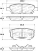 Stoptech 308.1037 07-17 Jeep Patriot Street Performance Rear Brake Pads