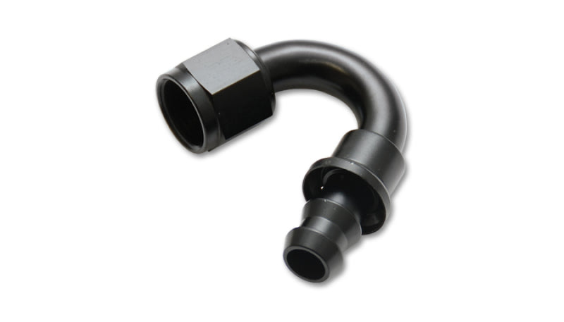 Vibrant 22508 -8AN Push-On 150 Deg Hose End Fitting - Aluminum