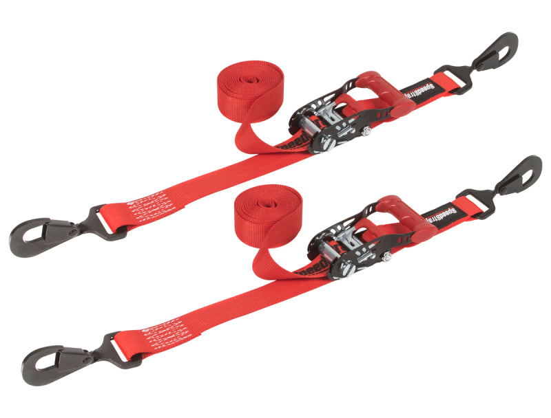 SpeedStrap 15213-2 1 1/2In x 10Ft Ratchet Tie-Down (2 Pack) - Red