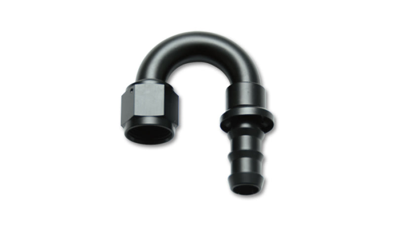 Vibrant 22806 -6AN Push-On 180 Deg Hose End Fitting - Aluminum