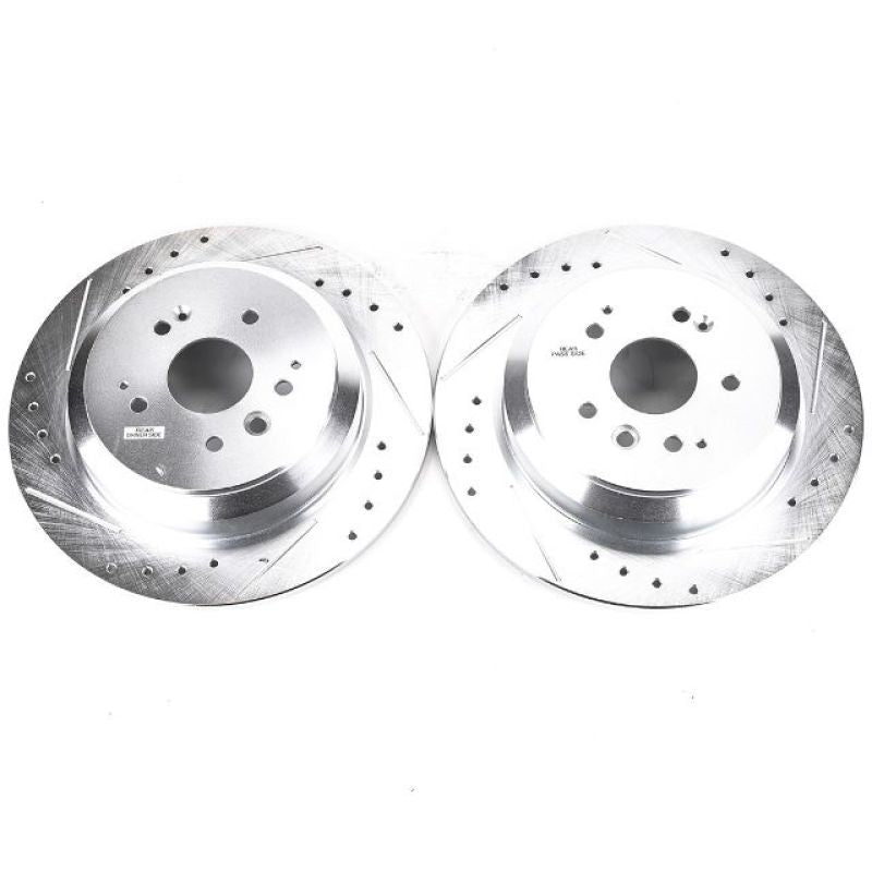 PowerStop fits Acura 14-16 MDX Rear Evolution Drilled & Slotted Rotors - Pair