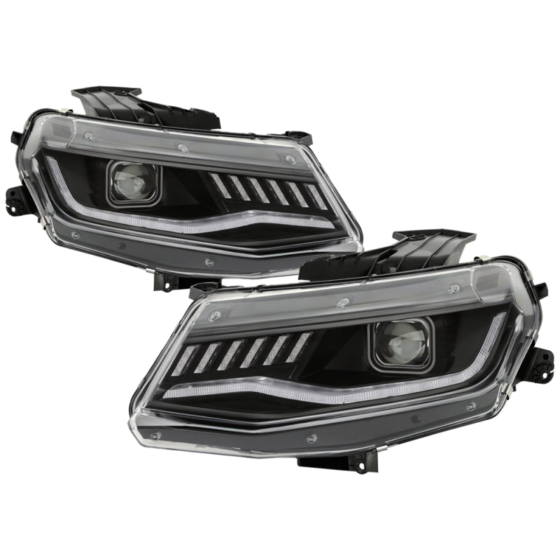 Spyder 5087355 fits Chevy 16-18 Camaro HID Model Full LED Headlights Black PRO-